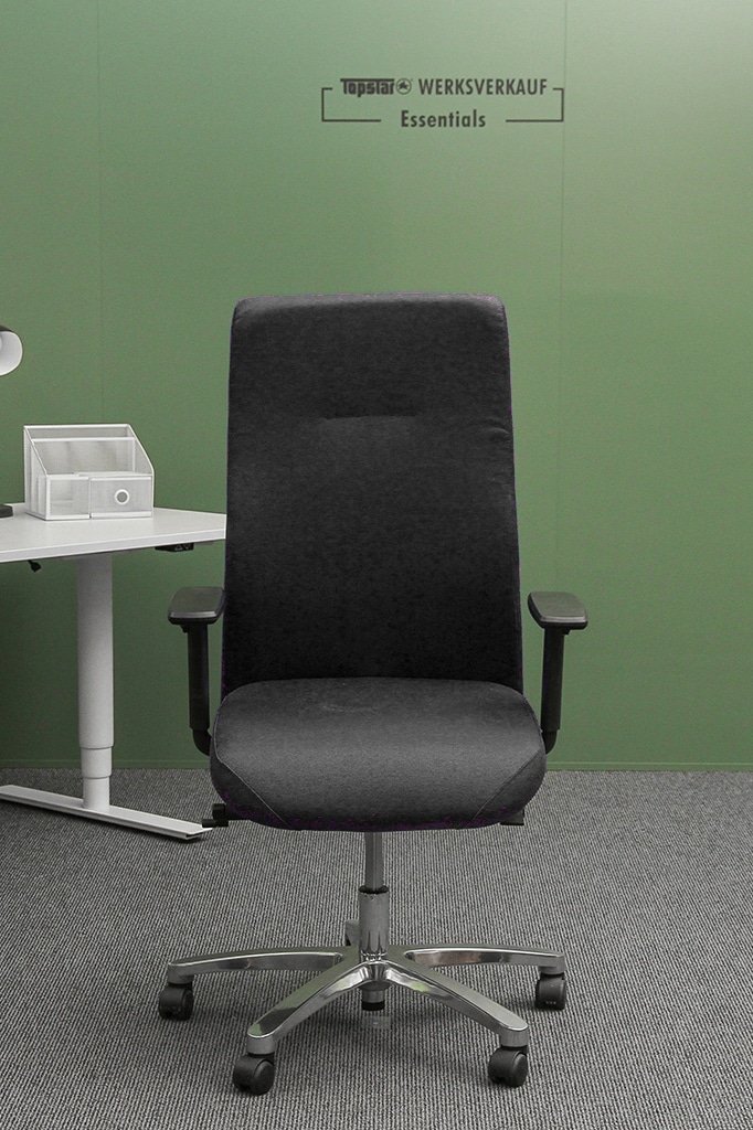 Big Star 20 mit Armlehne poliert/schwarz BT290TW50