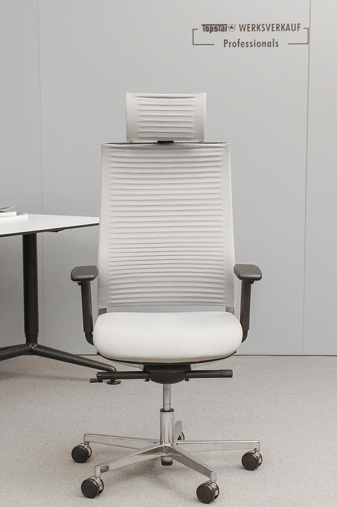 Sitness Life 80 K mit Armlehnen TW2 poliert/grau