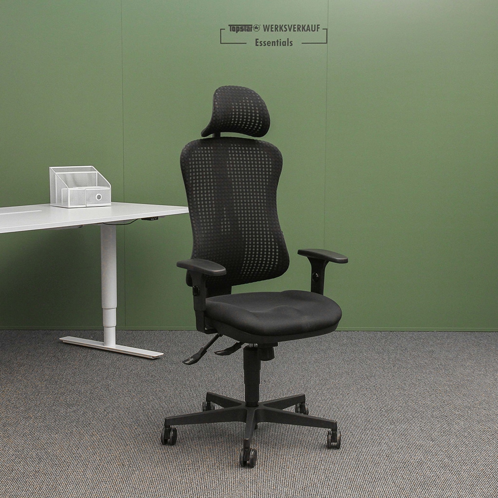 Head Point SY mit Armlehnen und Kopstütze schwarz Head Point SY mit Armlehnen und Kopstütze schwarz