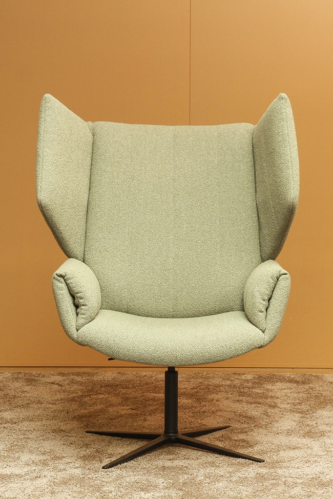 Wagner W-Lounge Nesting Chair 4-Fuß schwarz/grün