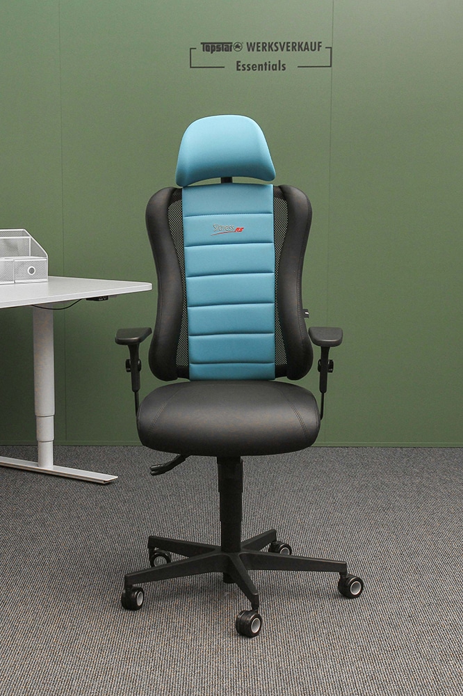 Sitness RS mit Kopfstütze und Armlehnen P4 schwarz/blau
