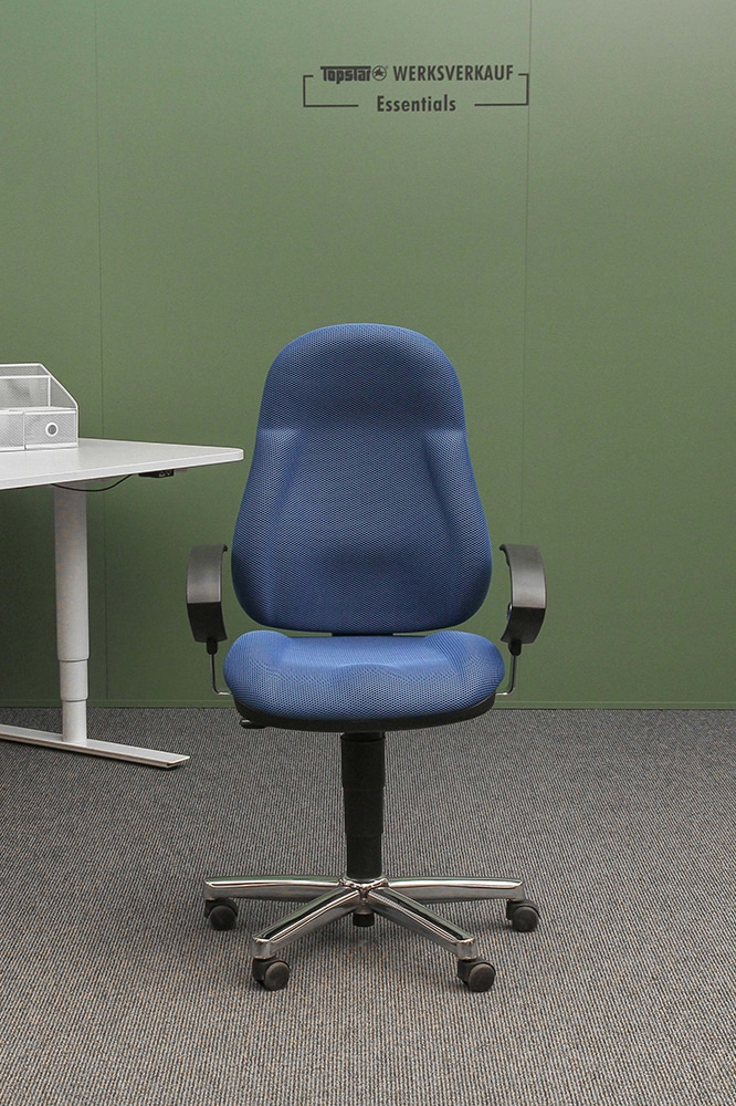 Wellpoint 10 Deluxe mit Armlehne U2 chrom/blau