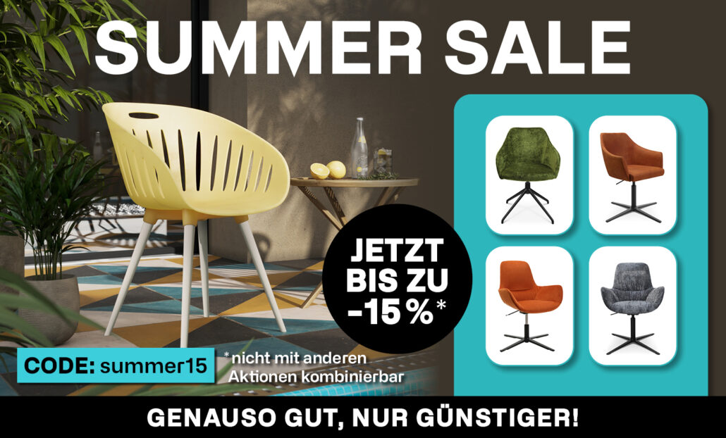 Summer Sale - jetzt 15% Sparen Summer Sale - jetzt 15% Sparen