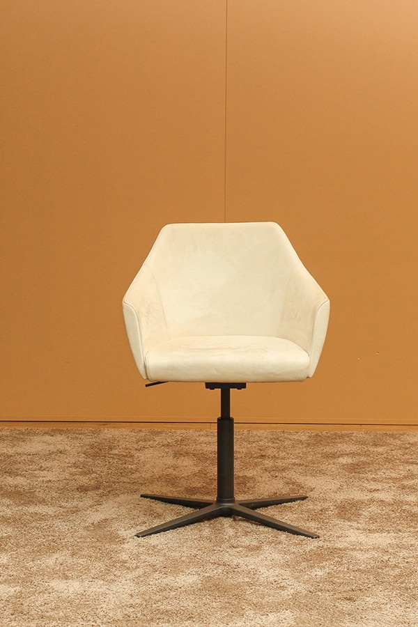 Wagner W-Cube 4-Fuß schwarz/concrete Echtleder