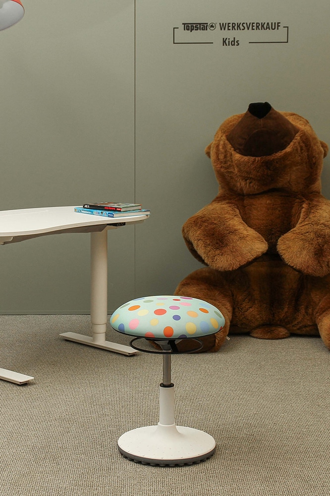 Sitness Bobby Sondermodell grün mit bunten Punkten