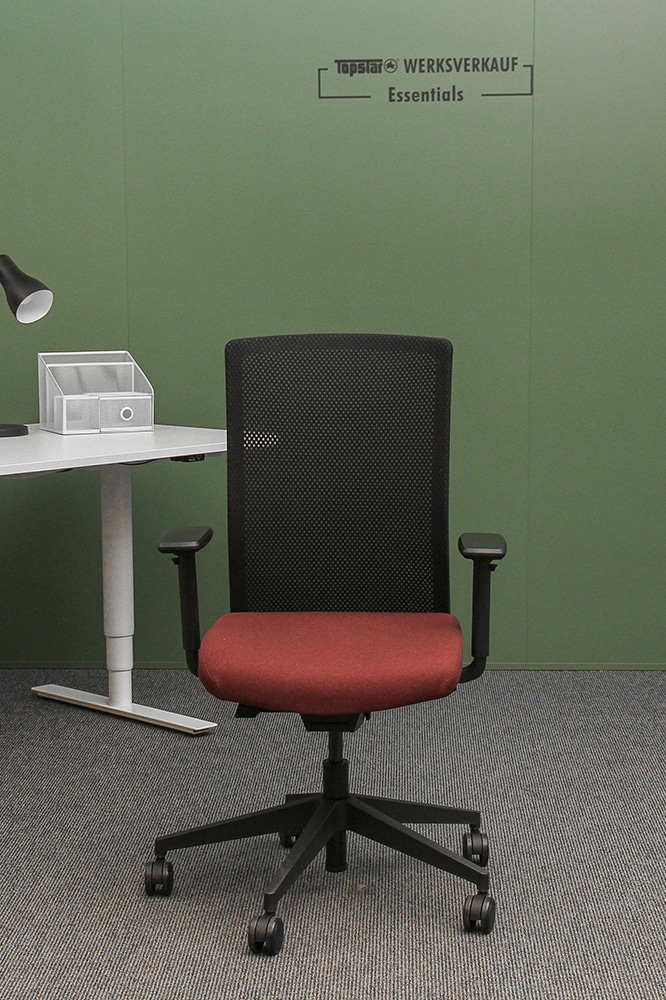 AirWork Ergo mit Armlehnen TW2 schwarz/bordeaux