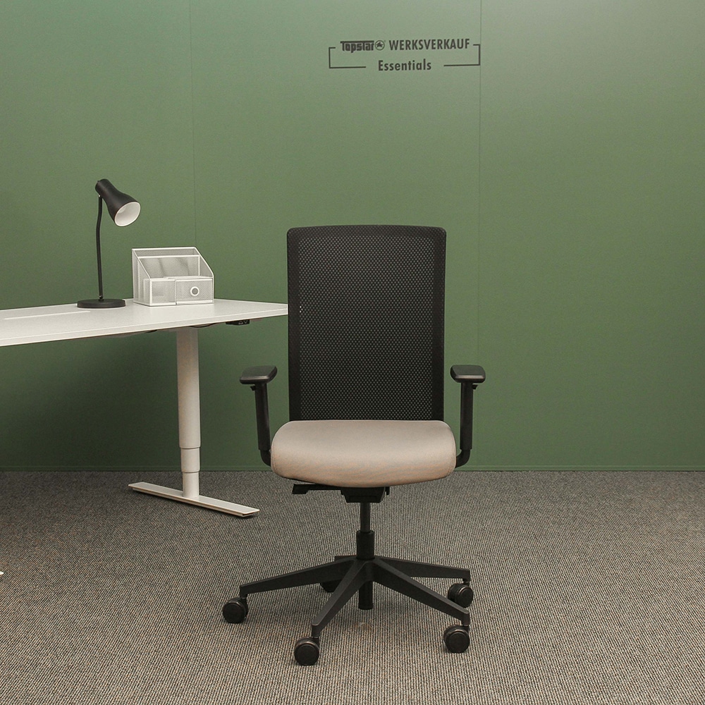 AirWork Ergo mit Armlehnen TW2 schwarz/hellgrau AirWork Ergo mit Armlehnen TW2 schwarz/hellgrau