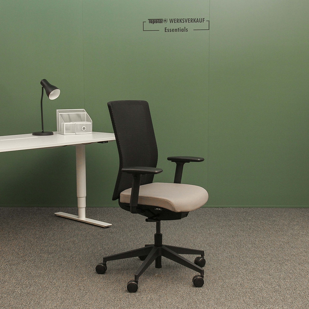 AirWork Ergo mit Armlehnen TW2 schwarz/hellgrau AirWork Ergo mit Armlehnen TW2 schwarz/hellgrau