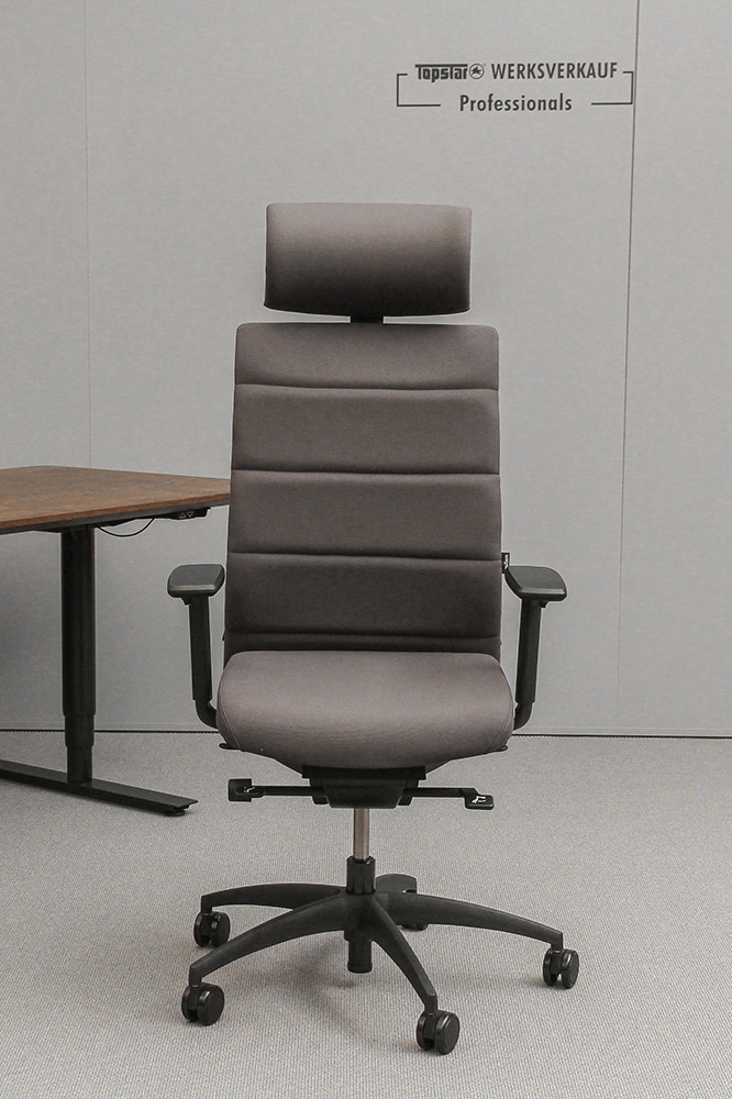 Wagner Ergo Medic 100-4 mit Armlehnen + Kopfstütze anthrazit