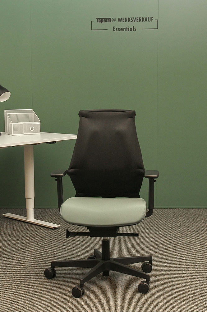 Sitness X-Back Pro mit Armlehnen TW2 schwarz/grün