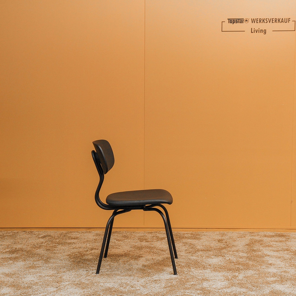 Wagner W-1970 Chair 4-Fuß schwarz/Buche Echtleder Wagner W-1970 Chair 4-Fuß schwarz/Buche Echtleder