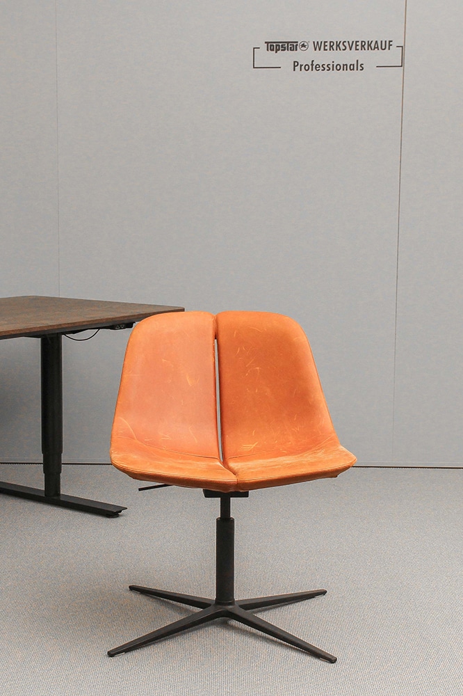 Wagner W-Lounge Chair 1 4-Fuß schwarz / echt Leder cognac Vintage