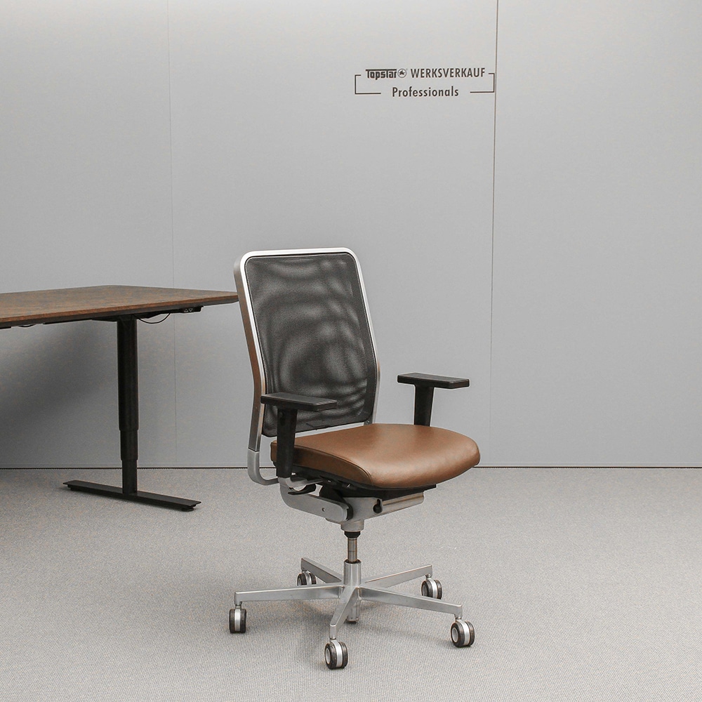 Wagner W1 LOW mit Armlehnen M3 mattchrom/dunkelbraun Echtleder Wagner W1 LOW mit Armlehnen M3 mattchrom/dunkelbraun Echtleder