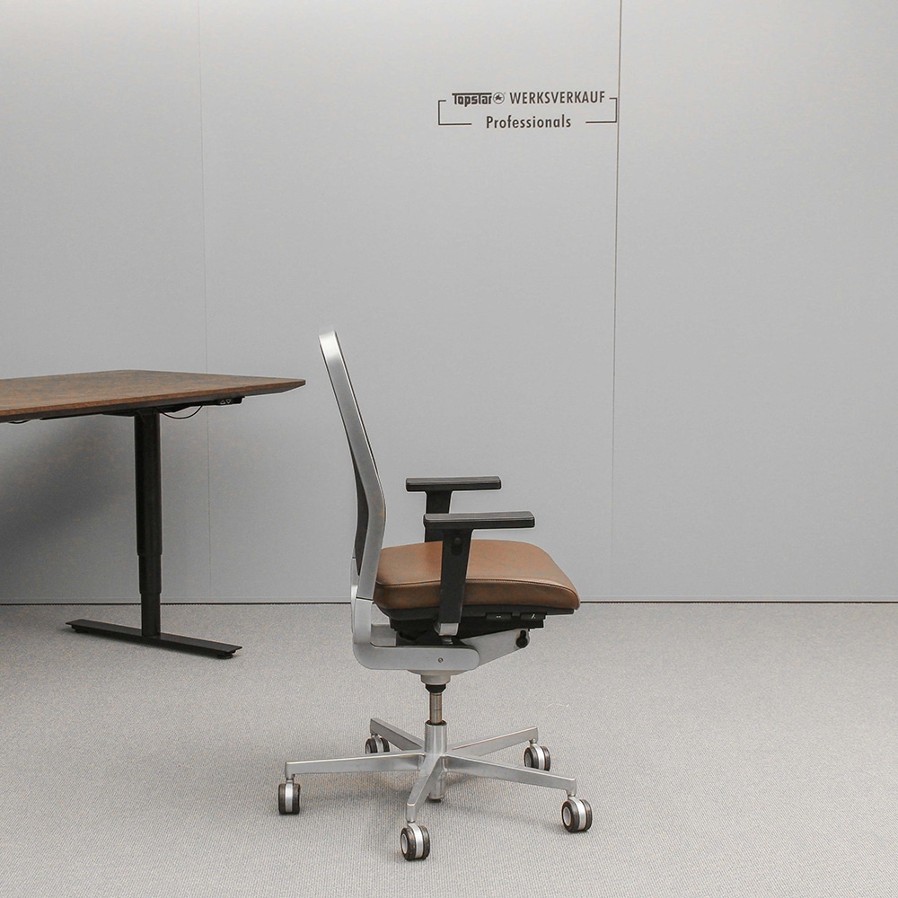 Wagner W1 LOW mit Armlehnen M3 mattchrom/dunkelbraun Echtleder Wagner W1 LOW mit Armlehnen M3 mattchrom/dunkelbraun Echtleder