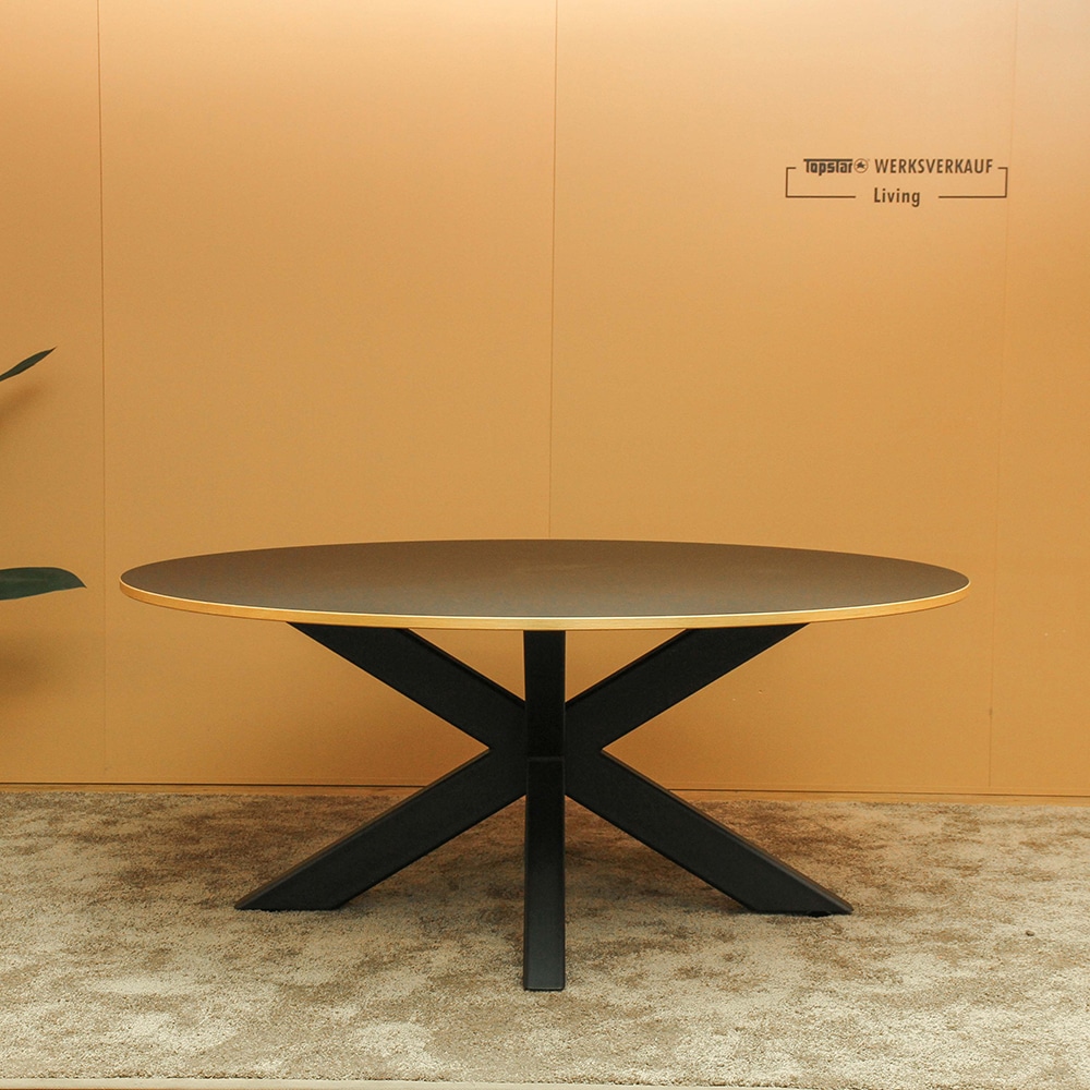 Wagner W-TABLE Ø 180 cm rund - Sterngestell schwarz / Platte Fenic schwarz Wagner W-TABLE Ø 180 cm rund - Sterngestell schwarz / Platte Fenic schwarz