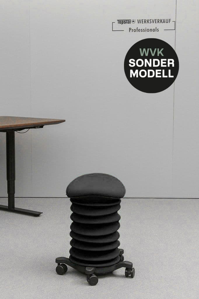 Sitness 4D mit Rollen schwarz/schwarz