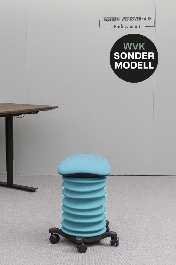 Sitness 4D mit Rollen schwarz/türkis