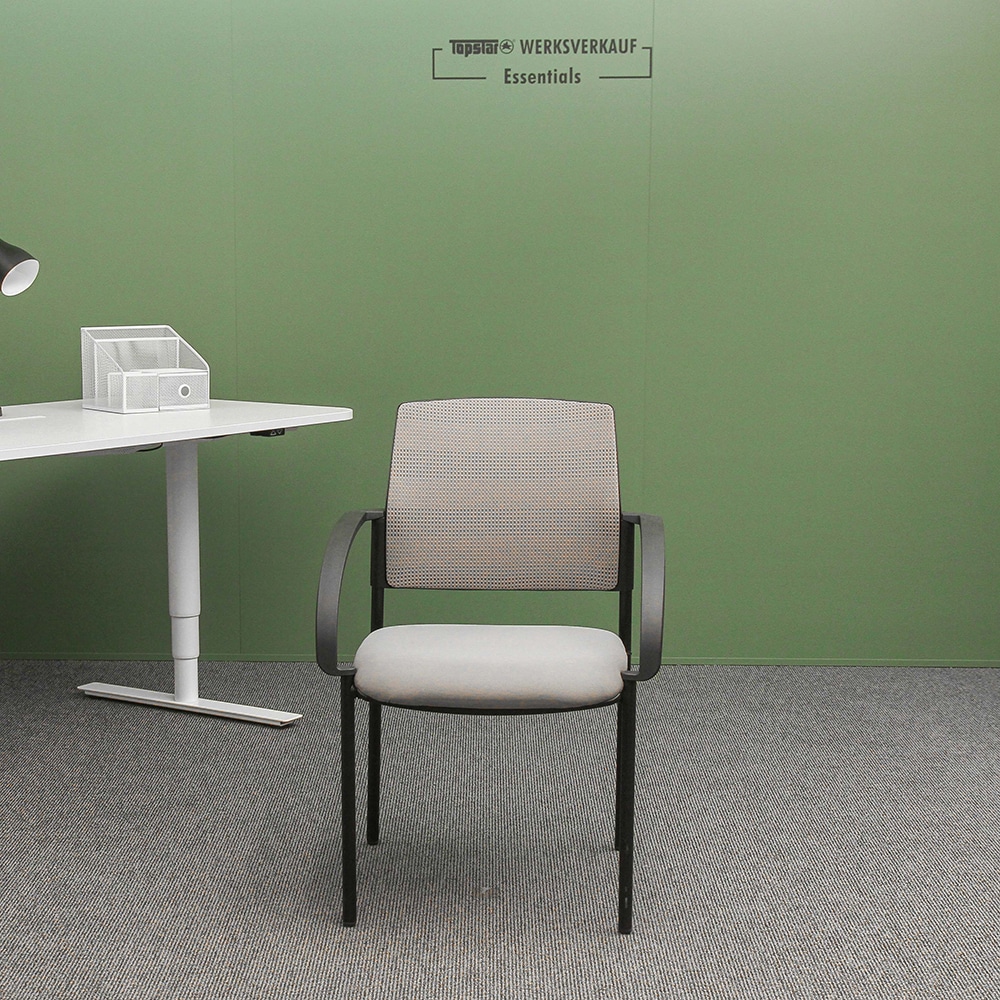 Airwork Meeting 10.1 mit Armlehnen rund schwarz/grau Netz Airwork Meeting 10.1 mit Armlehnen rund schwarz/grau Netz