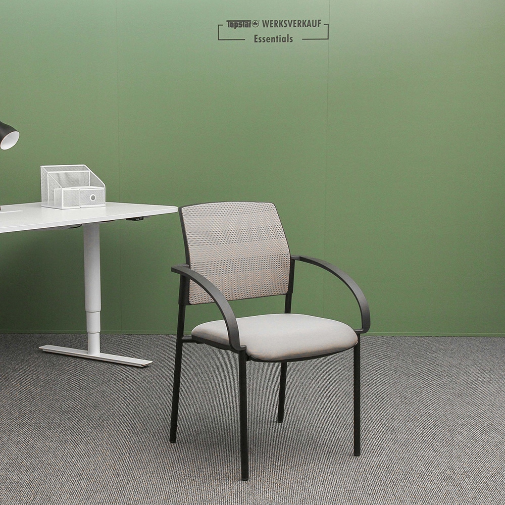 Airwork Meeting 10.1 mit Armlehnen rund schwarz/grau Netz Airwork Meeting 10.1 mit Armlehnen rund schwarz/grau Netz