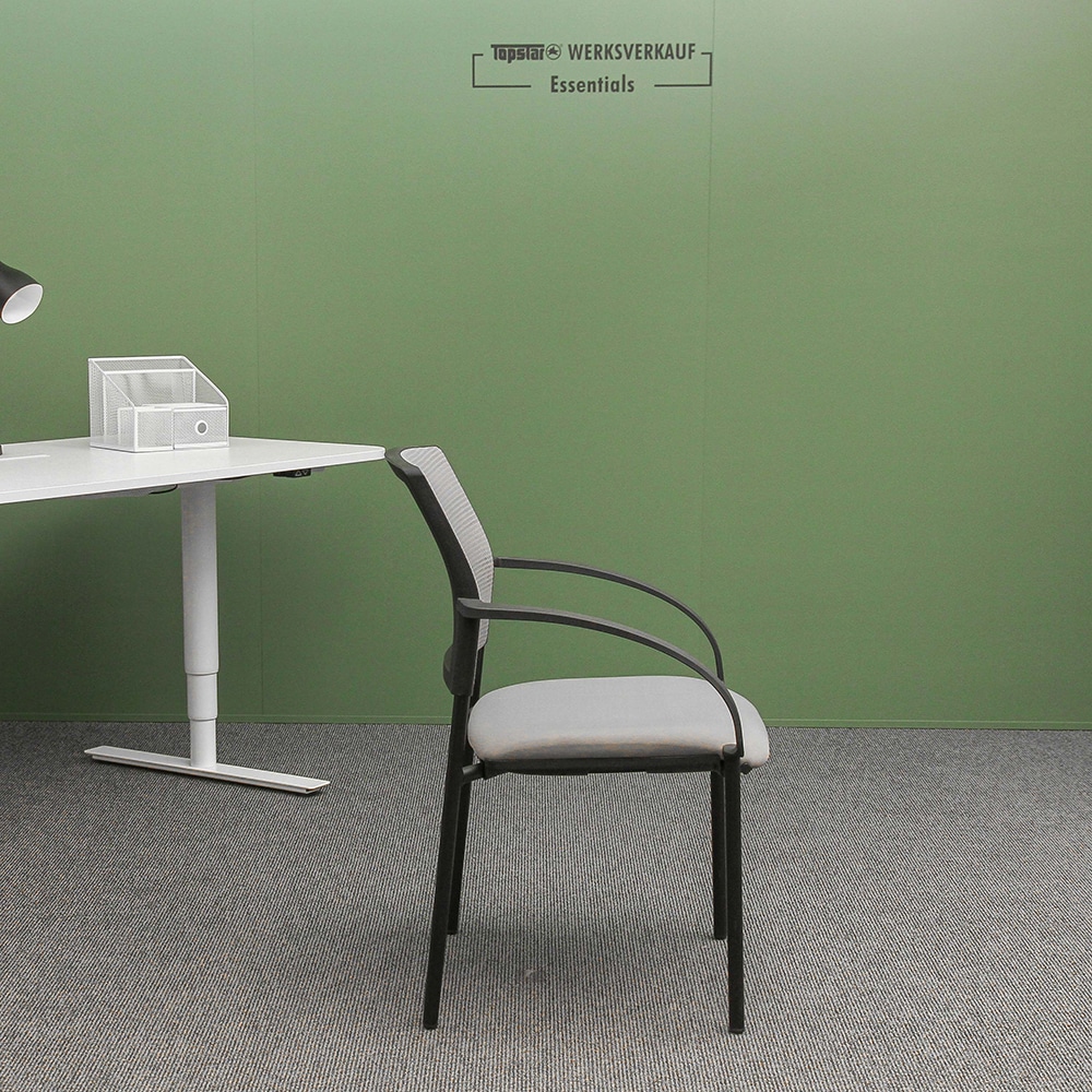 Airwork Meeting 10.1 mit Armlehnen rund schwarz/grau Netz Airwork Meeting 10.1 mit Armlehnen rund schwarz/grau Netz