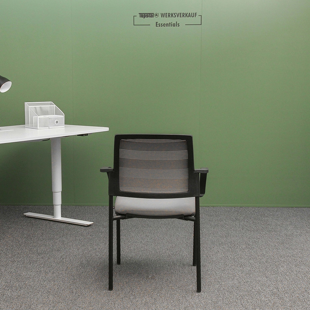 Airwork Meeting 10.1 mit Armlehnen rund schwarz/grau Netz Airwork Meeting 10.1 mit Armlehnen rund schwarz/grau Netz