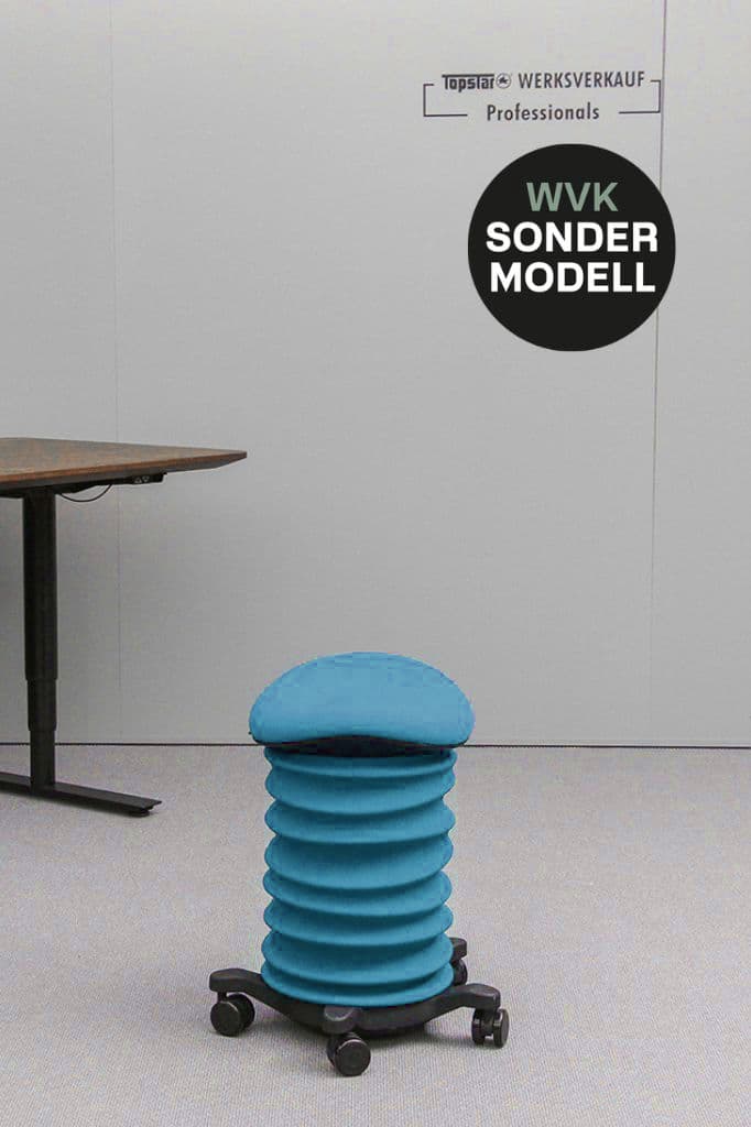 Sitness 4D mit Rollen schwarz/petrol