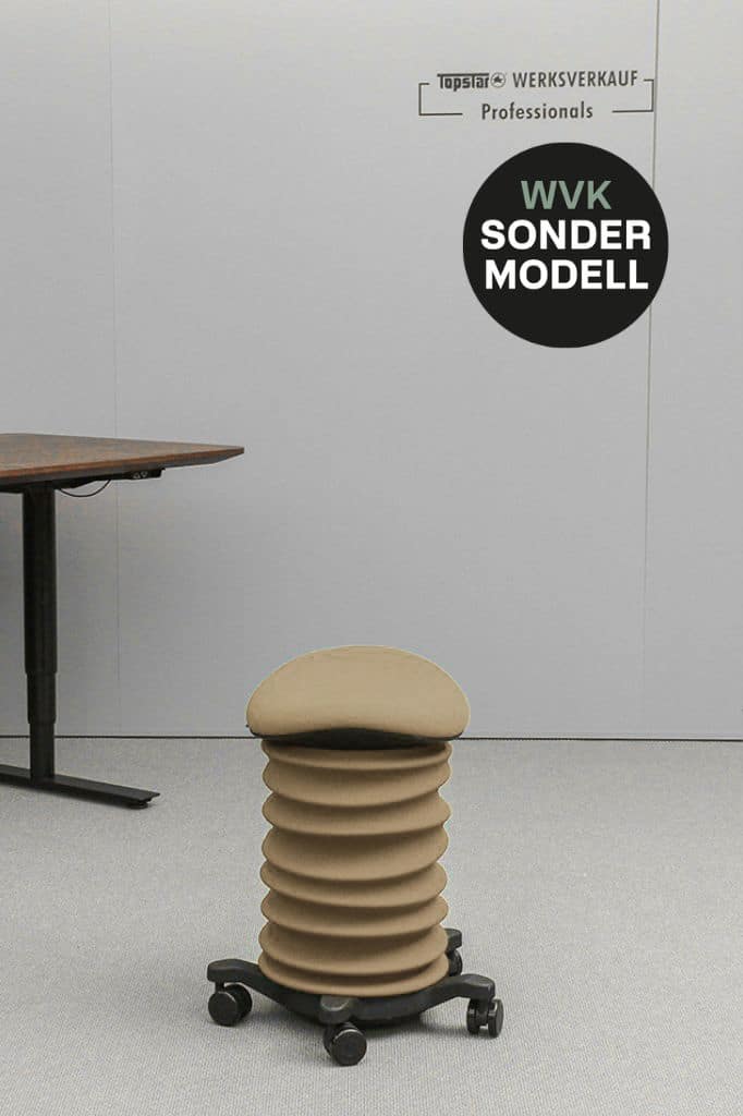 Sitness 4D mit Rollen schwarz/rot