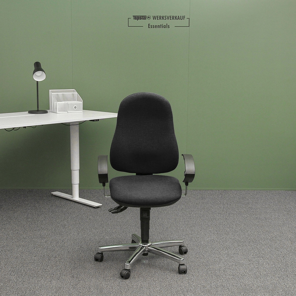 Support SY mit Armlehnen U2 chrom/schwarz Support SY mit Armlehnen U2 chrom/schwarz