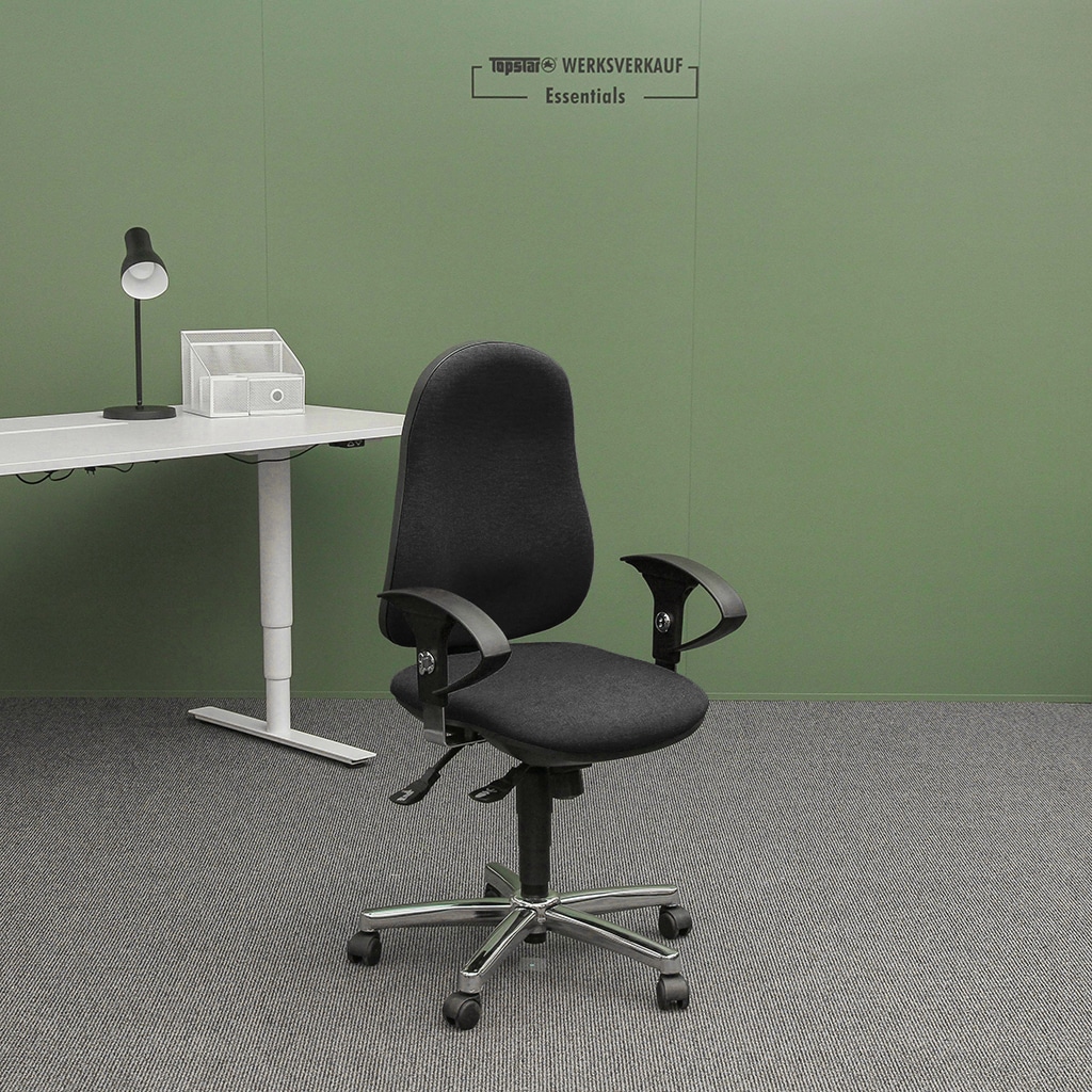 Support SY mit Armlehnen U2 chrom/schwarz Support SY mit Armlehnen U2 chrom/schwarz