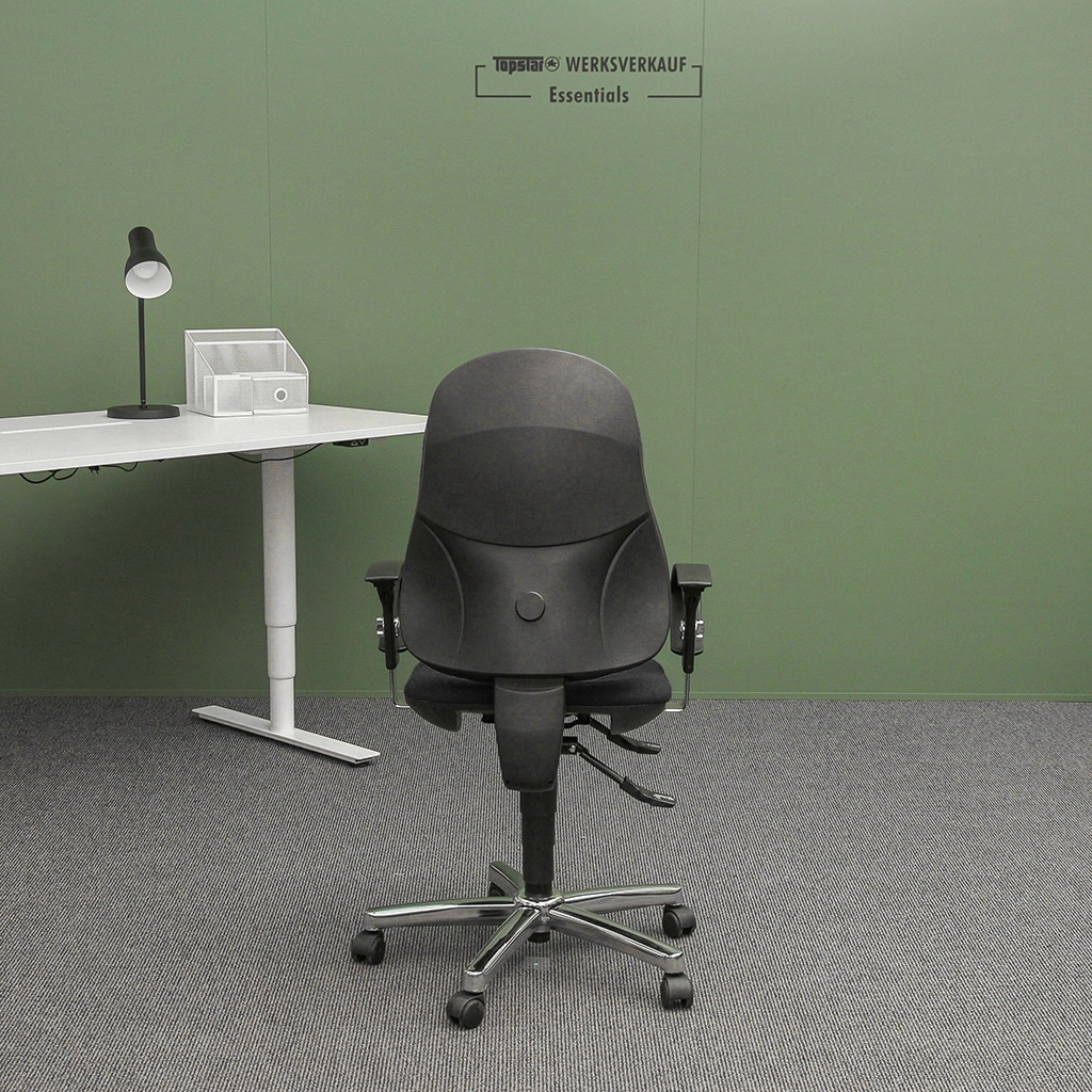 Support SY mit Armlehnen U2 chrom/schwarz Support SY mit Armlehnen U2 chrom/schwarz