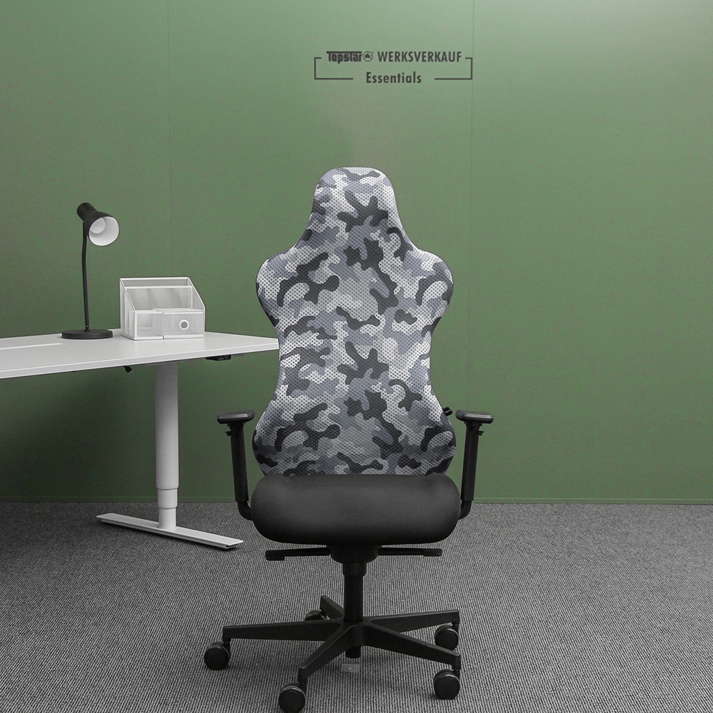 Sitness RS Sport mit Armlehnen schwarz/grau Camouflage Sitness RS Sport mit Armlehnen schwarz/grau Camouflage