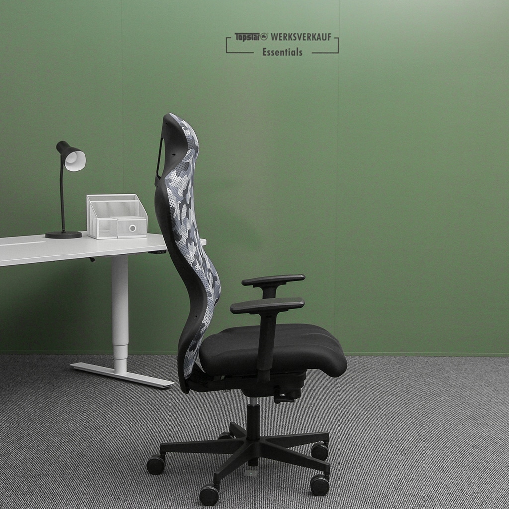 Sitness RS Sport mit Armlehnen schwarz/grau Camouflage Sitness RS Sport mit Armlehnen schwarz/grau Camouflage