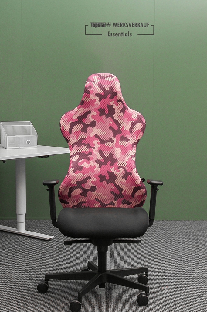 Sitness RS Sport mit Armlehnen schwarz/pink Camouflage