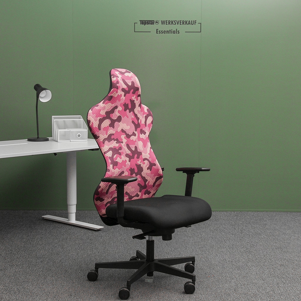 Sitness RS Sport mit Armlehnen schwarz/pink Camouflage Sitness RS Sport mit Armlehnen schwarz/pink Camouflage