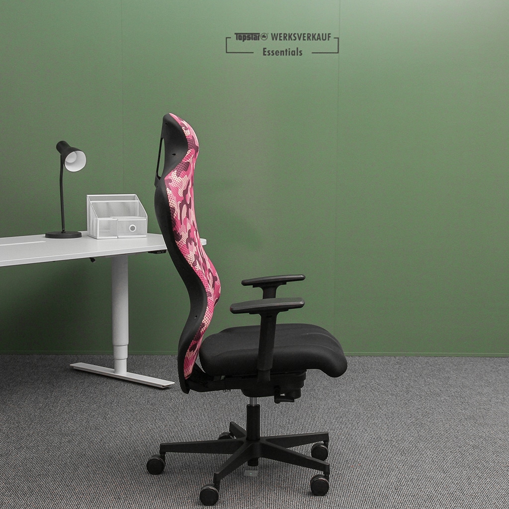 Sitness RS Sport mit Armlehnen schwarz/pink Camouflage Sitness RS Sport mit Armlehnen schwarz/pink Camouflage