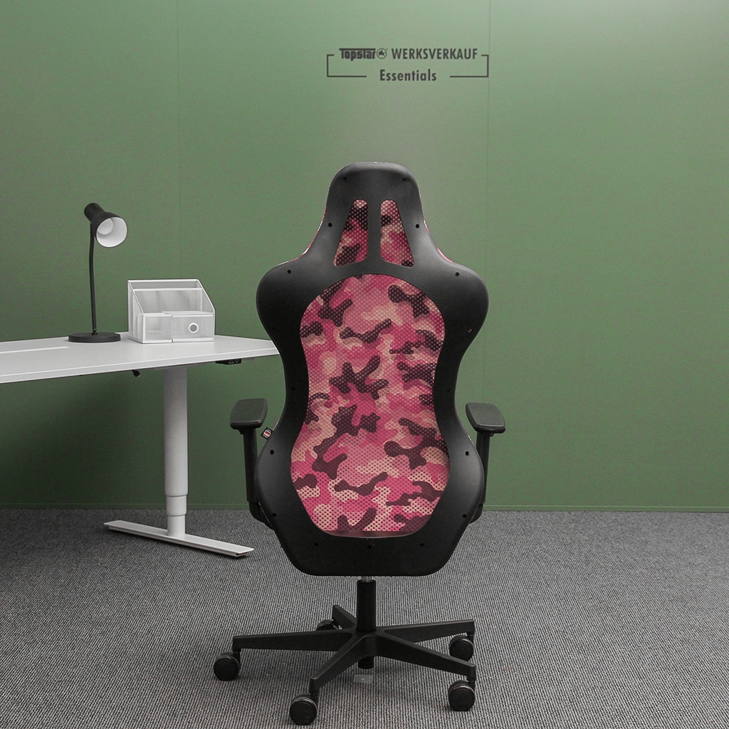 Sitness RS Sport mit Armlehnen schwarz/pink Camouflage Sitness RS Sport mit Armlehnen schwarz/pink Camouflage