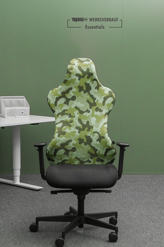 Sitness RS Sport mit Armlehnen schwarz/grün Camouflage