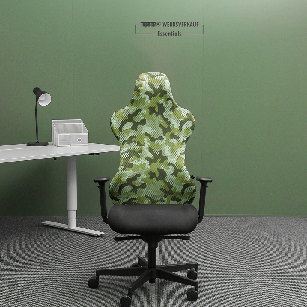 Sitness RS Sport mit Armlehnen schwarz/grün Camouflage Sitness RS Sport mit Armlehnen schwarz/grün Camouflage