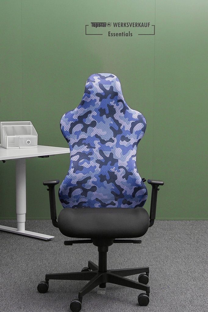 Sitness RS Sport mit Armlehnen schwarz/schwarz-blau Camouflage