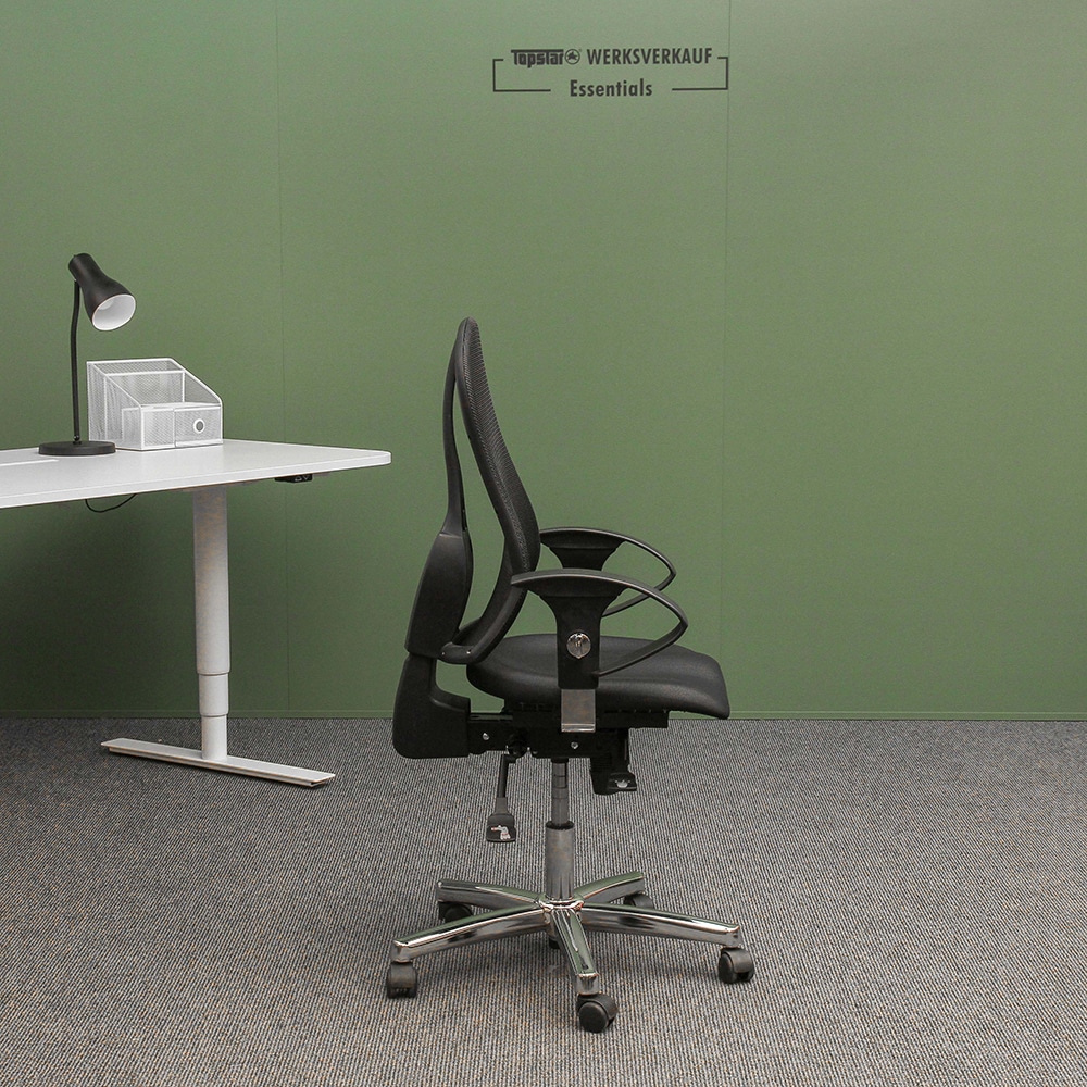 Sitness 45 mit Armlehnen U2 chrom/schwarz Sitness 45 mit Armlehnen U2 chrom/schwarz