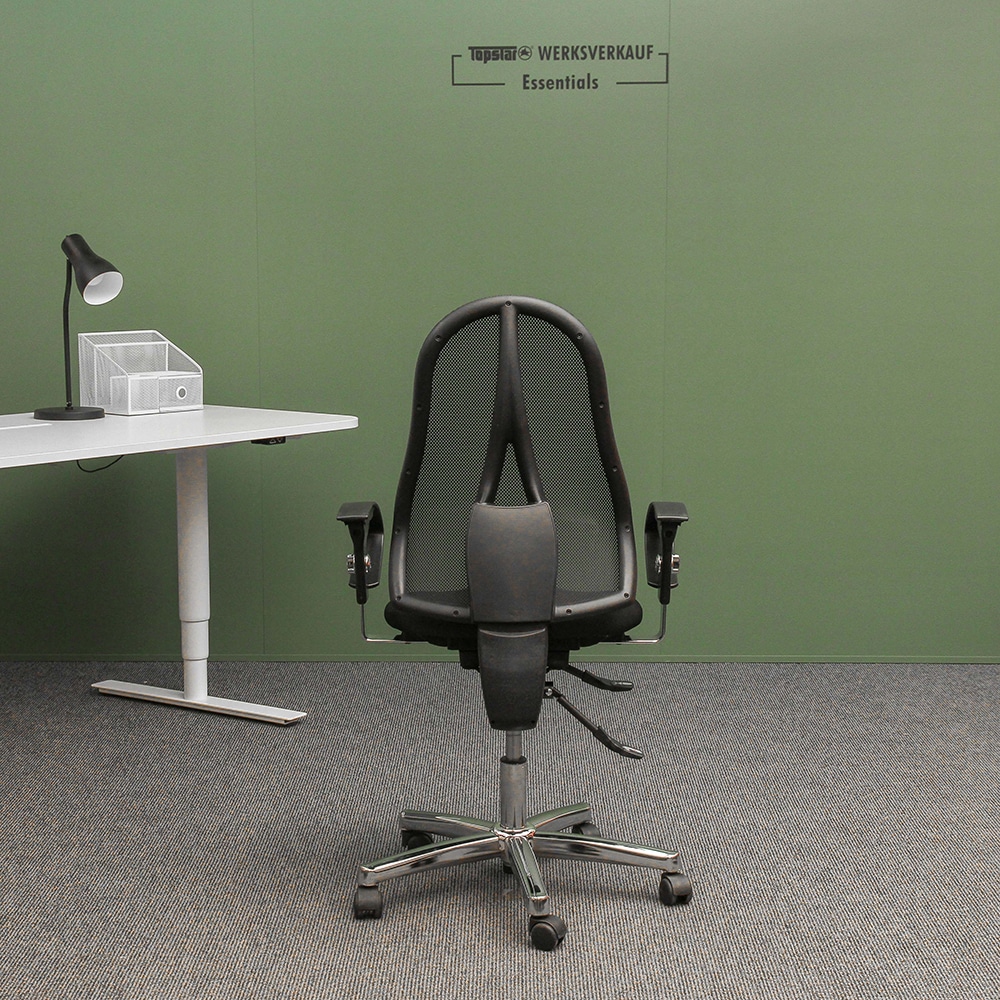 Sitness 45 mit Armlehnen U2 chrom/schwarz Sitness 45 mit Armlehnen U2 chrom/schwarz