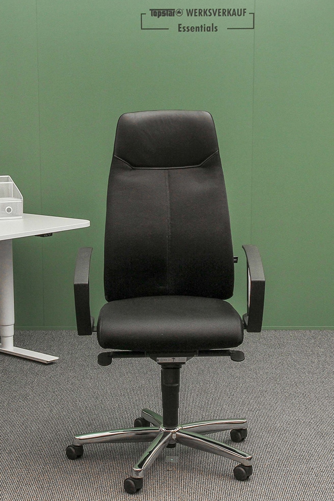 High Sit Up mit Armlehne A1 chrom/schwarz SU39ABG0