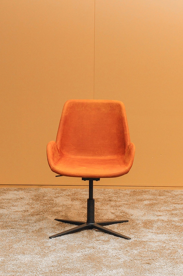 Wagner W-Cube 7 4-Fuß schwarz/cognac Echtleder