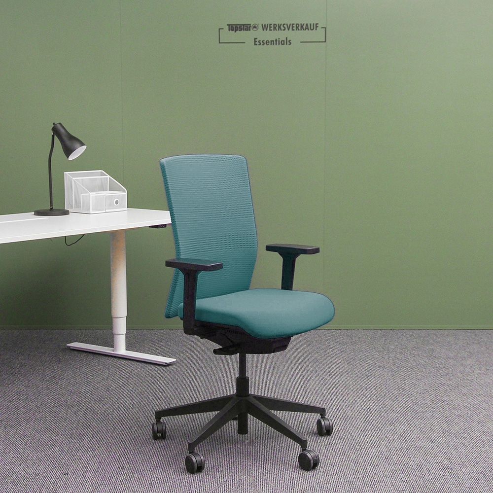 Sitness Airwork mit Armlehne O2 schwarz/grün-Streifen grün Sitness Airwork mit Armlehne O2 schwarz/grün-Streifen grün