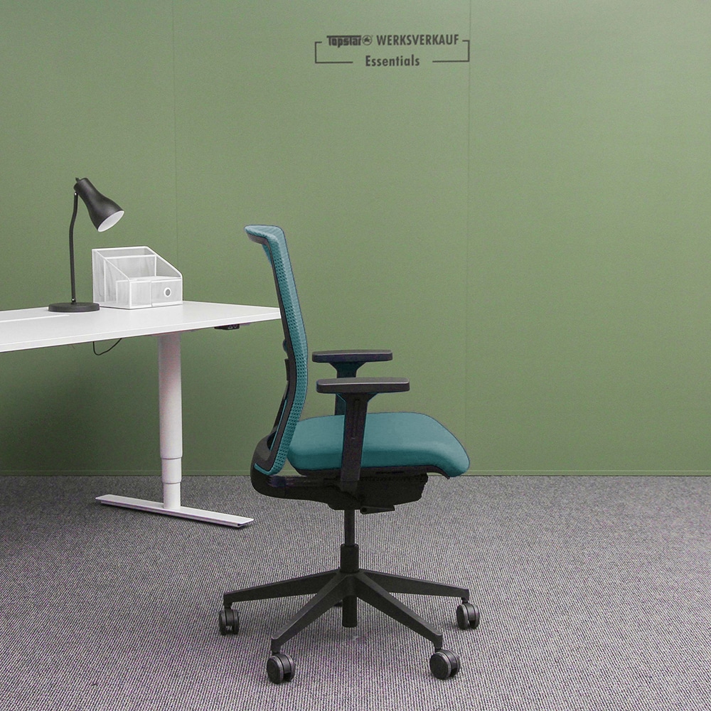 Sitness Airwork mit Armlehne O2 schwarz/grün-Streifen grün Sitness Airwork mit Armlehne O2 schwarz/grün-Streifen grün