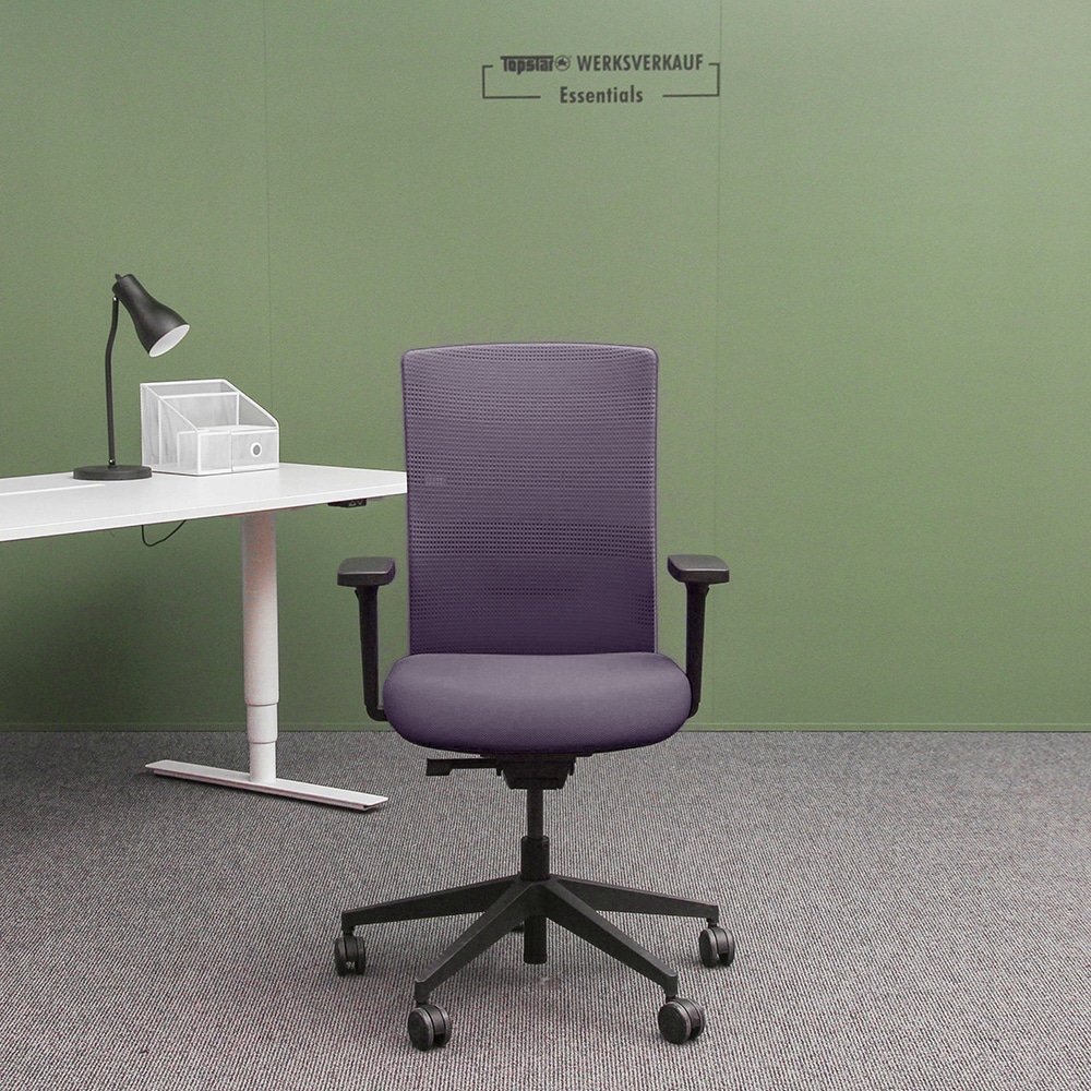 Sitness Airwork mit Armlehne O2 schwarz/violett-Streifen violett Sitness Airwork mit Armlehne O2 schwarz/violett-Streifen violett