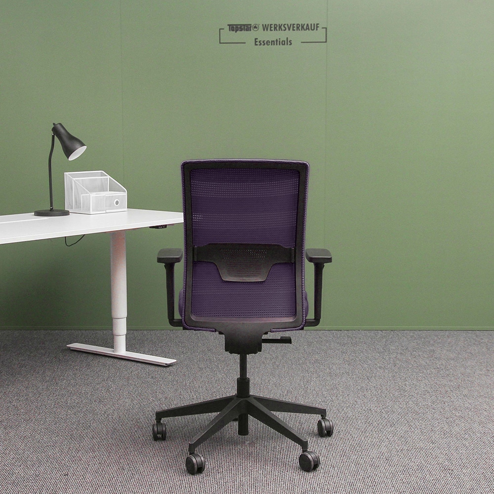 Sitness Airwork mit Armlehne O2 schwarz/violett-Streifen violett Sitness Airwork mit Armlehne O2 schwarz/violett-Streifen violett