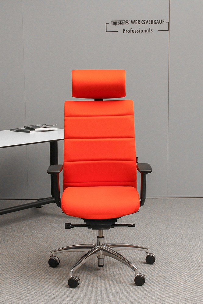 Wagner Ergo Medic 100-4 mit Armlehnen TW2 poliert/orange