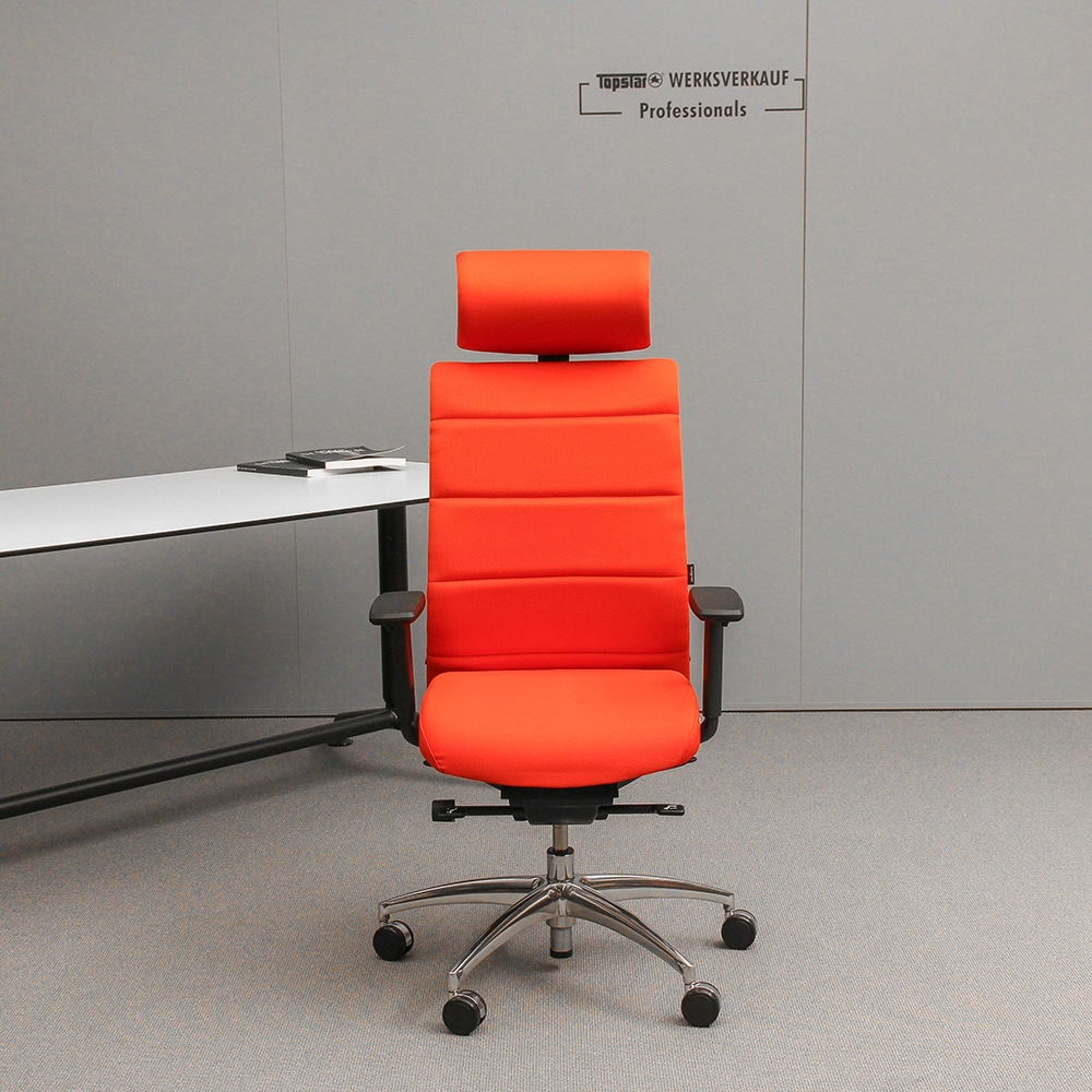 Wagner Ergo Medic 100-4 mit Armlehnen TW2 poliert/orange Wagner Ergo Medic 100-4 mit Armlehnen TW2 poliert/orange