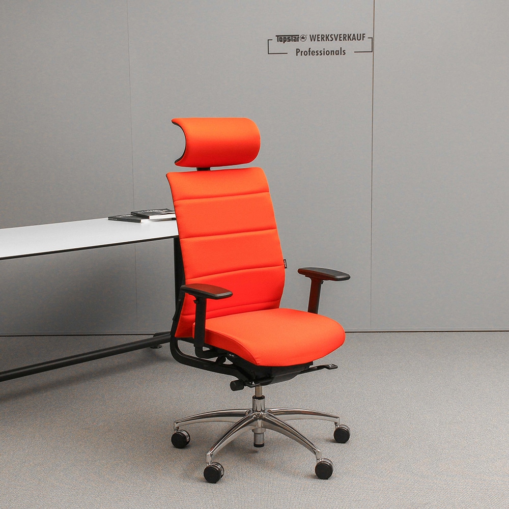 Wagner Ergo Medic 100-4 mit Armlehnen TW2 poliert/orange Wagner Ergo Medic 100-4 mit Armlehnen TW2 poliert/orange